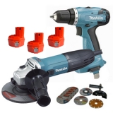 DK 1144 - Комплект акум. винтоверт 6281DWPE и ъглошлайф GA 5030
