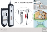 Комплект трансмитер и приемник за проследяване на кабели - LAN CableCheker