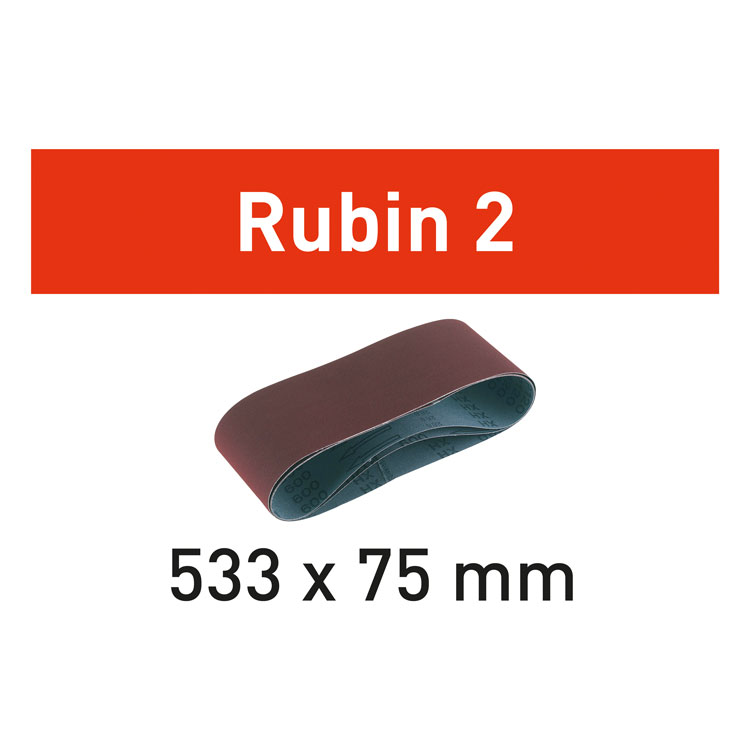Шкурка за лентов шлайф, Rubin 2 L533X75-P40 RU2/10