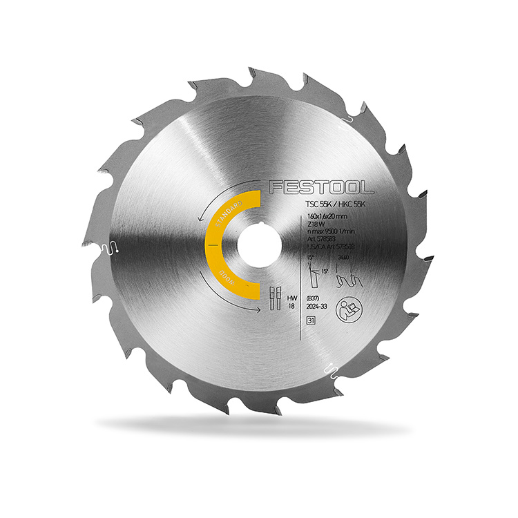 Циркулярен диск WOOD STANDARD, HW 160x1.6x20 W18