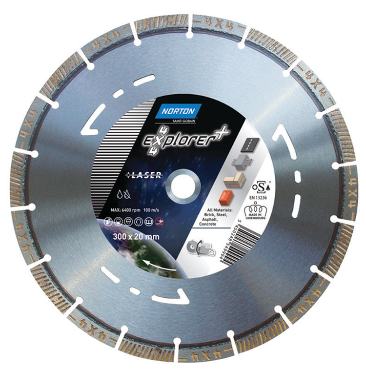 Диамантен диск ф 300.0 х 20.0 mm, 4x4 EXPLORER +