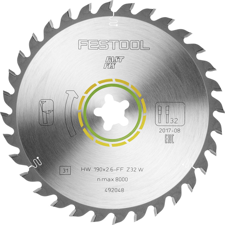 Циркулярен диск WOOD UNIVERSAL, HW 190x2.6 FF W32