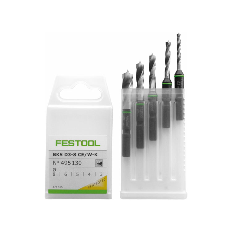 Комплект спирални свредла, BKS D 3-8 CE/W-K