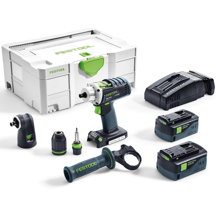 Акумулаторен винтовърт QUADRIVE, DRC 18/4 Li 5.2-Set-SCA