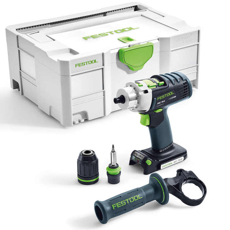 Акумулаторен ударен винтовърт QUADRIVE, PDC 18/4 Li-Basic