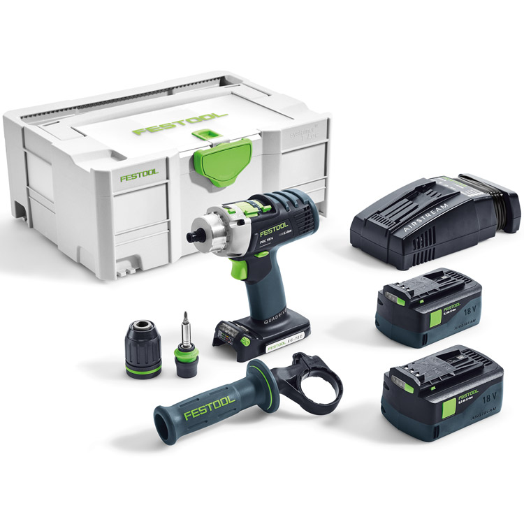 Акумулаторен ударен винтоверт QUADRIVE, PDC 18/4 Li 5.2-Plus-SCA