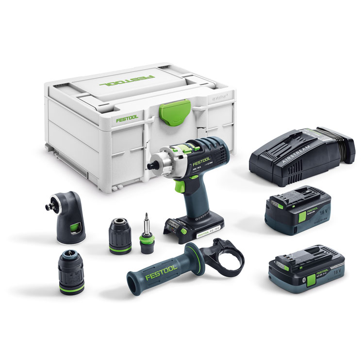 Акумулаторен ударен винтоверт QUADRIVE, PDC 18/4 5.2/4.0 I-Set