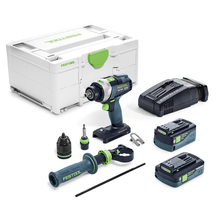 Акумулаторен ударен винтовърт QUADRIVE, TPC 18/4 5.2/4.0 I-Plus-SCA