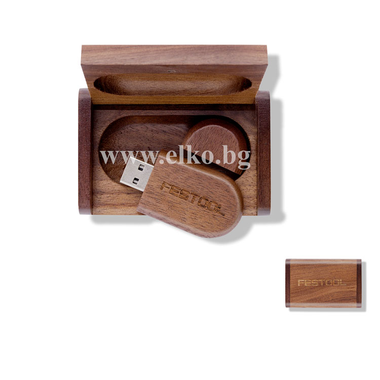 Festool флашка в дървена подаръчна кутия